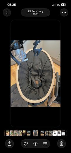 Baby equipment cot and bouncer swing maxi cozi