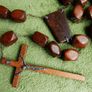 Vintage (extremely long) Wood Wall Rosary 65 inch Oversized Beads Mid Century Religious Decor Rosary Image 3
