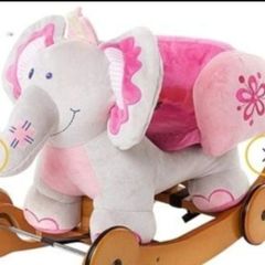 plush rocking horse elephant