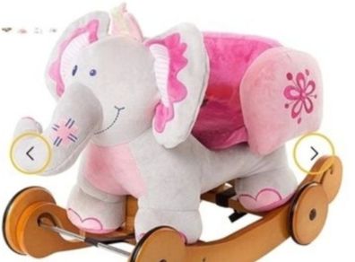 plush rocking horse elephant