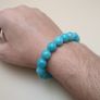 Natural Amazonite Gemstone Bracelet Aqua Green Gemstone Beads (11mm) Image 3