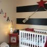 Nautical themed Nursery Contents including Mamas and Papas Cotbed with brand new mattress Image 2