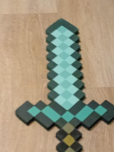 minecraft foam diamond sword