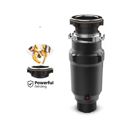 BRAND NEW Continuous Feed Garbage Disposal with Sound Reduction,1/2 HP Stainless Steel Food Waste Grinding System,Power Cord Included