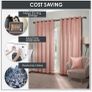 Pink Bedroom Set Curtains/Lamps & Lampshade Image 2