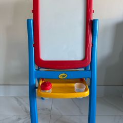 4-in-1 easel with magnetic, dry erase, chalkboard and painting surfaces