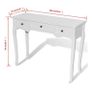 Dressing Console Table with Three Drawers White Image 5