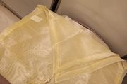 Cream tulle Christmas table runner with tassels
