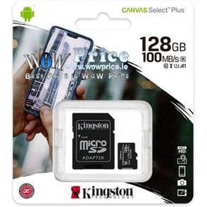 3232 Kingston 128GB MicroSD Class 10 Speed 100MB/s