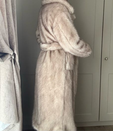 4th & Reckless Schiffer Belted Faux Fur Long Coat