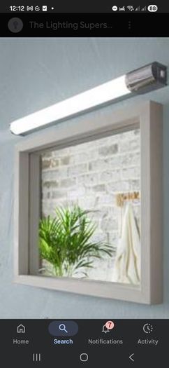 Shaver mirror light