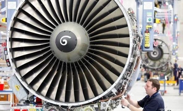 Mounted Airbus A340-300  CFM 56-5C Stage 1 Titanium Jet Engine Blade, Aircraft, Aviation