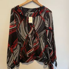 Wallis monochrome sheer top size 14 New
