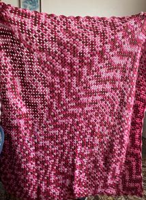 Handmade crochet blanket
