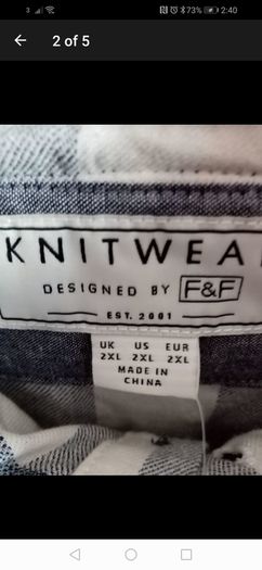 mens jumper with built-in collor detail