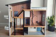 wooden dolls house, accessories. .