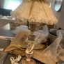 Shabby chic antique lamp Image 6