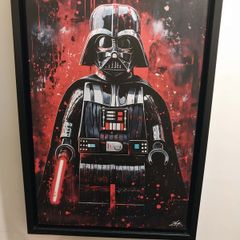 Lego Darth Vader art Framed a d certified print is an artwork by an artist known as Zak