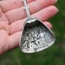Dutch Silver Souvenir Spoon Shovel With Windmill On Handle Holland 4,5 Long Image 2