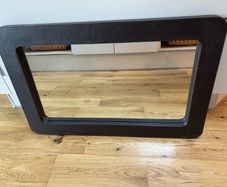 Brown Leather Effect Mirror