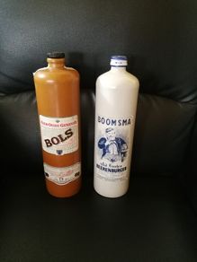 stoneware bottles x2