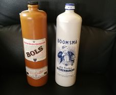 stoneware bottles x2