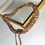 Vintage 18ct Gold Unisex Double-Curb Bracelet Image 8