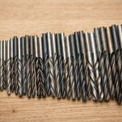 Set of 51 metal-drilling bits USSR, new old stock.