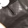 Ladies Black Genuine Leather Faux Fur Lined Gloves M-L Image 3