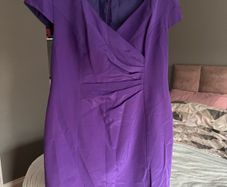Purple dress with matching balero jacket