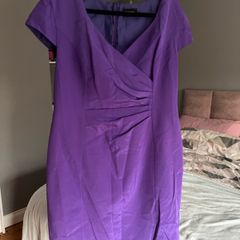 Purple dress with matching balero jacket