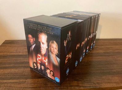 24 Complete Series DVD Box Set Seasons 1-8 + Redemption VGC