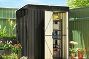 Garden Shed with Latch Door and Ventilation Slots  163x90x179 cm