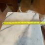 Plant pot table, wooden, marble top Image 3