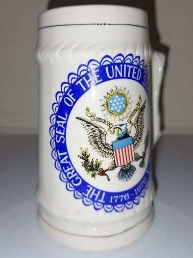 SALE!  Small Vintage Tankard - The Great Seal of the United States of America 1776 - 1976