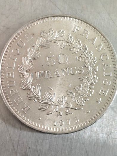 50 Francs Hercules silver coin