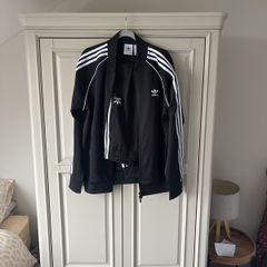 adidas men's matching black tracksuit size Large