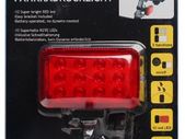 Dunlop - Bicycle Rear Super Bright 12 LED Light Red