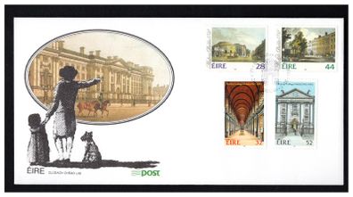 1992 Ireland Anniversaries: Bicentenary of the Publication of Maultons Views of Dublin and The 400th of the Founding of Trinity College Commemorative Stamps An Post First Day Cover (FDC)
