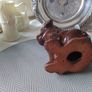 Brown Ceramic Dog Figurine Image 4