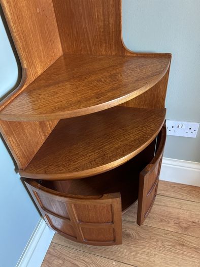 Mid Century Nathan Corner Cabinet