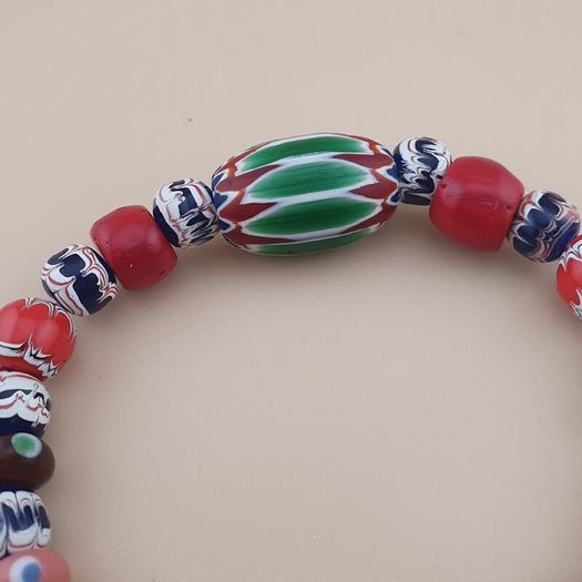 Vintage Venetian Style mix Glass Bead Bracelet