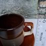 Dark and light brown cup and saucer Image 4
