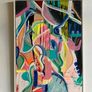 XL Large Original Abstract Painting Large Bright Abstract Painting Framed Original Art Irish Art Image 3