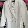 blazer Bnwt Zara longline ivory cream shade size large Image 9