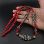 Antique Pumtek Pyu & Venetian WhiteHeart Beads Necklace 24 inches Image 7