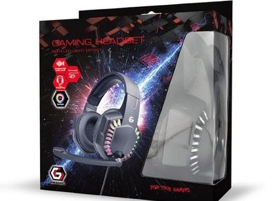 Gaming headset with LED light effect