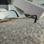Jimmy Choo Gold Glasses with Pearl Detailing Image 3