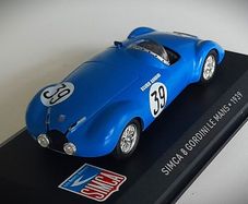 Diecast Model Le Mans Simca Huit (8) Gordini - Le Mans 1:43 Collection
