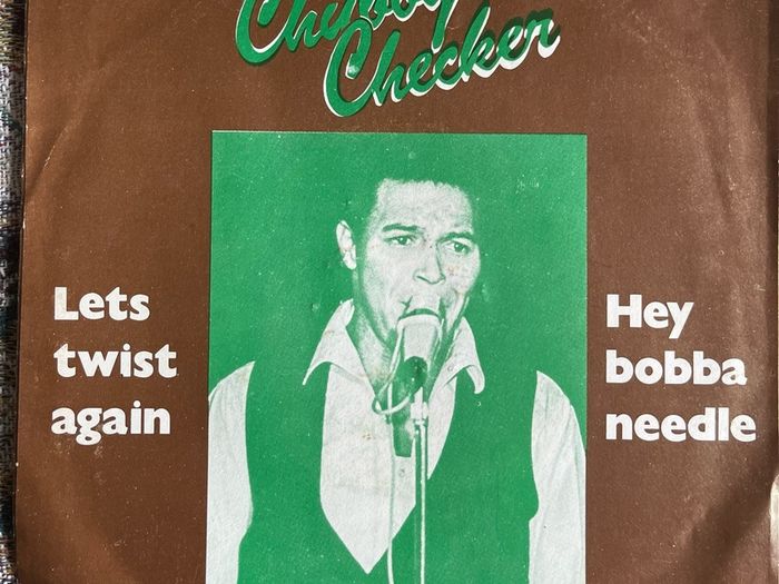 Chubby Checker. Let's twist again picture sleeve vinyl record single in vg+ condition